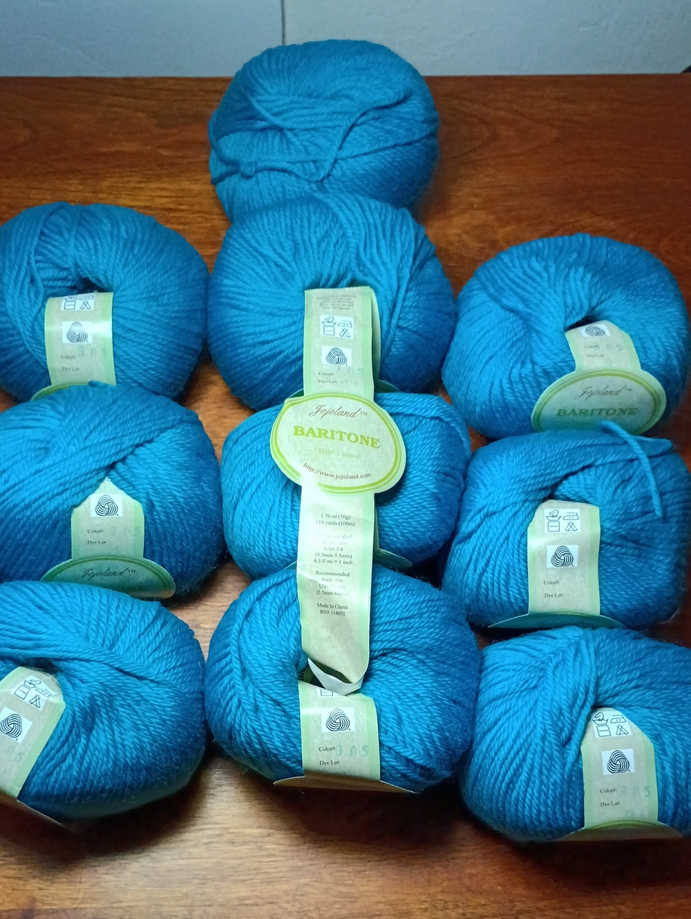 100% Wool yarn for Knitting & Crochet 10 Skeins